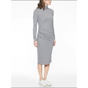 Athleta Industry Turtleneck Dress, Grey Heather SZ Small  #352696 NWT